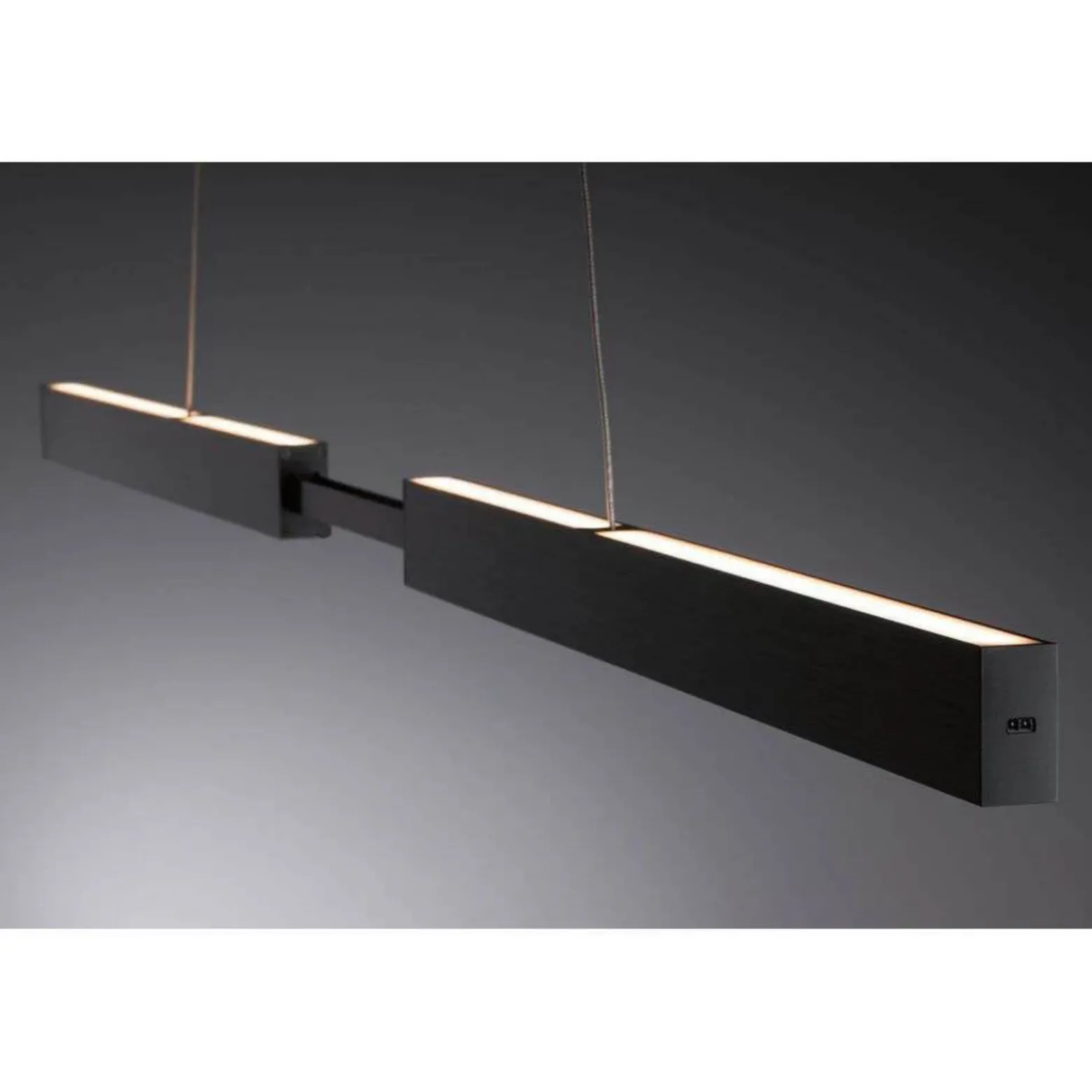 Lámpara colgante LED Aptare de Paulmann, negra, con sensor, atenuable