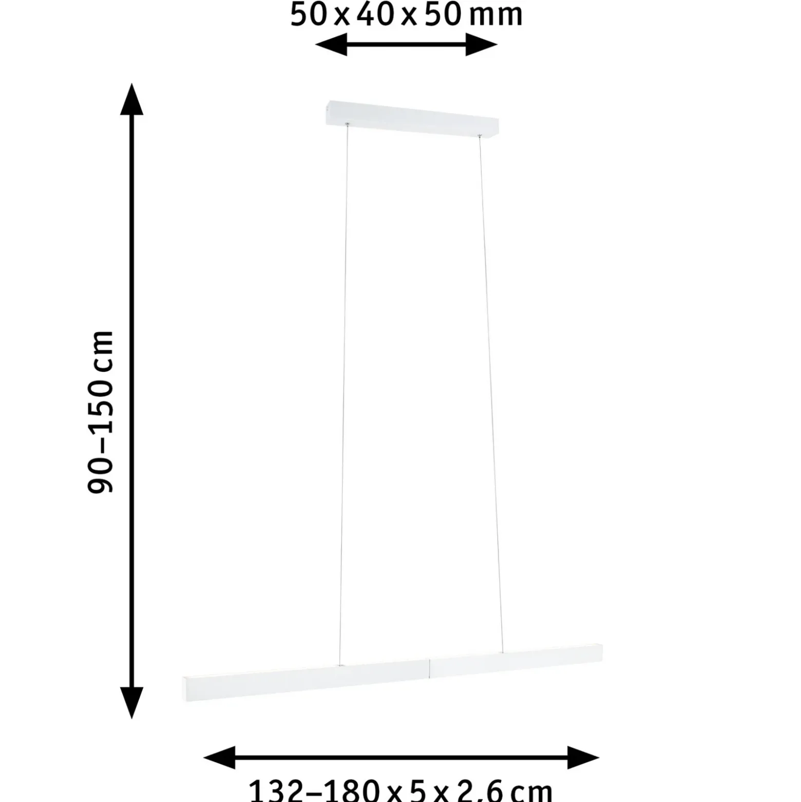 Lámpara colgante LED Aptare de Paulmann, negra, 2700 K, inteligente, atenuable.