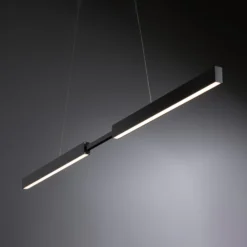 Lámpara colgante LED Aptare de Paulmann, negra, 2700 K, inteligente, atenuable.