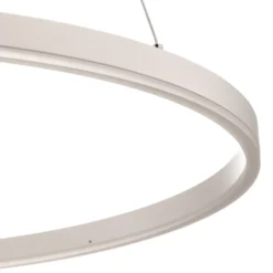Lámpara colgante LED Arcchio Albiona, blanca, 1 anillo, Ø 80 cm