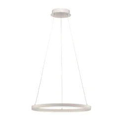 Lámpara colgante LED Arcchio Albiona, blanca, 1 anillo, Ø 60 cm