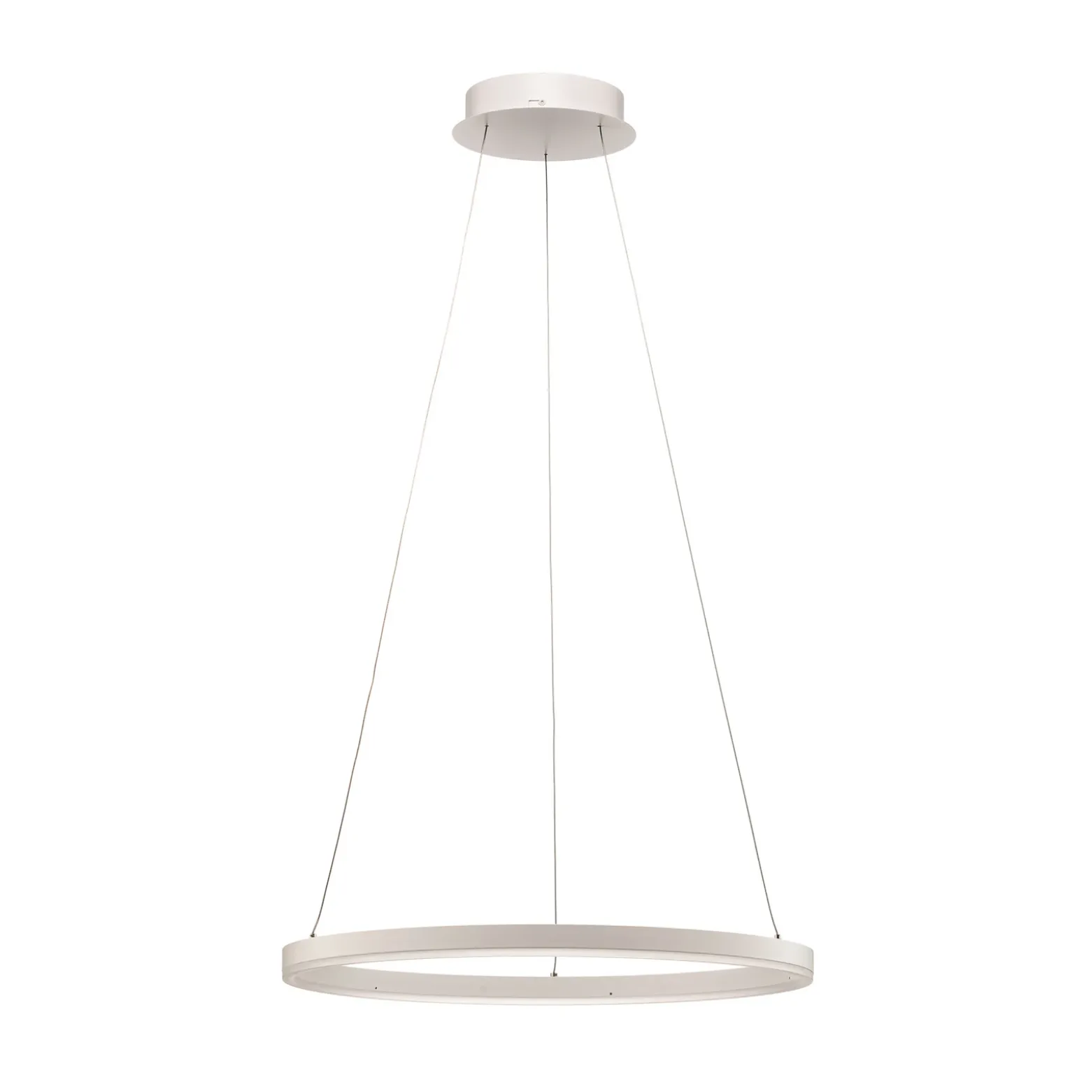 Lámpara colgante LED Arcchio Albiona, blanca, 1 anillo, Ø 60 cm