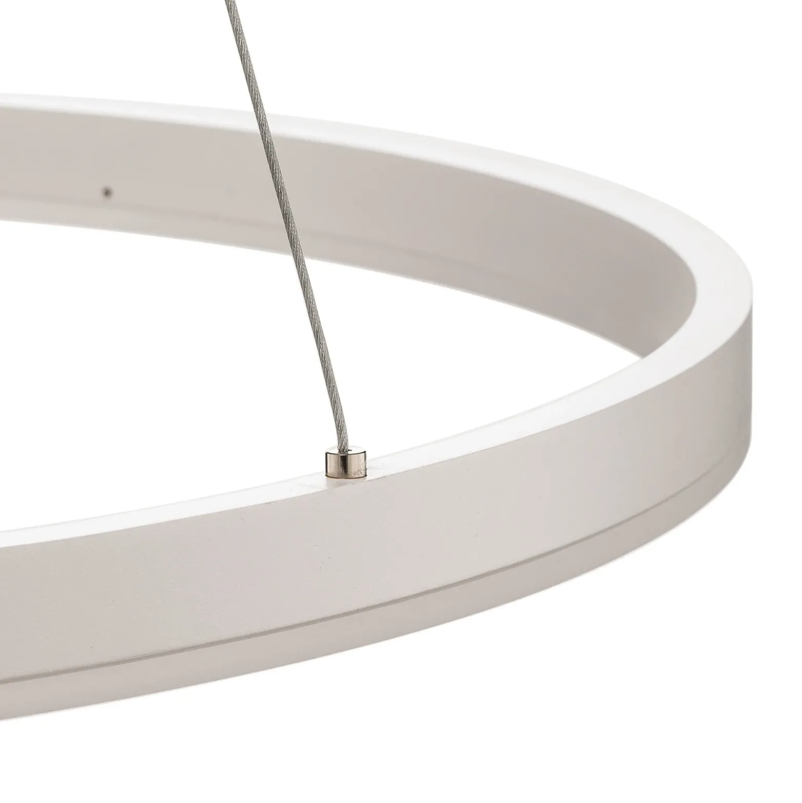 Lámpara colgante LED Arcchio Albiona, blanca, 1 anillo, Ø 80 cm