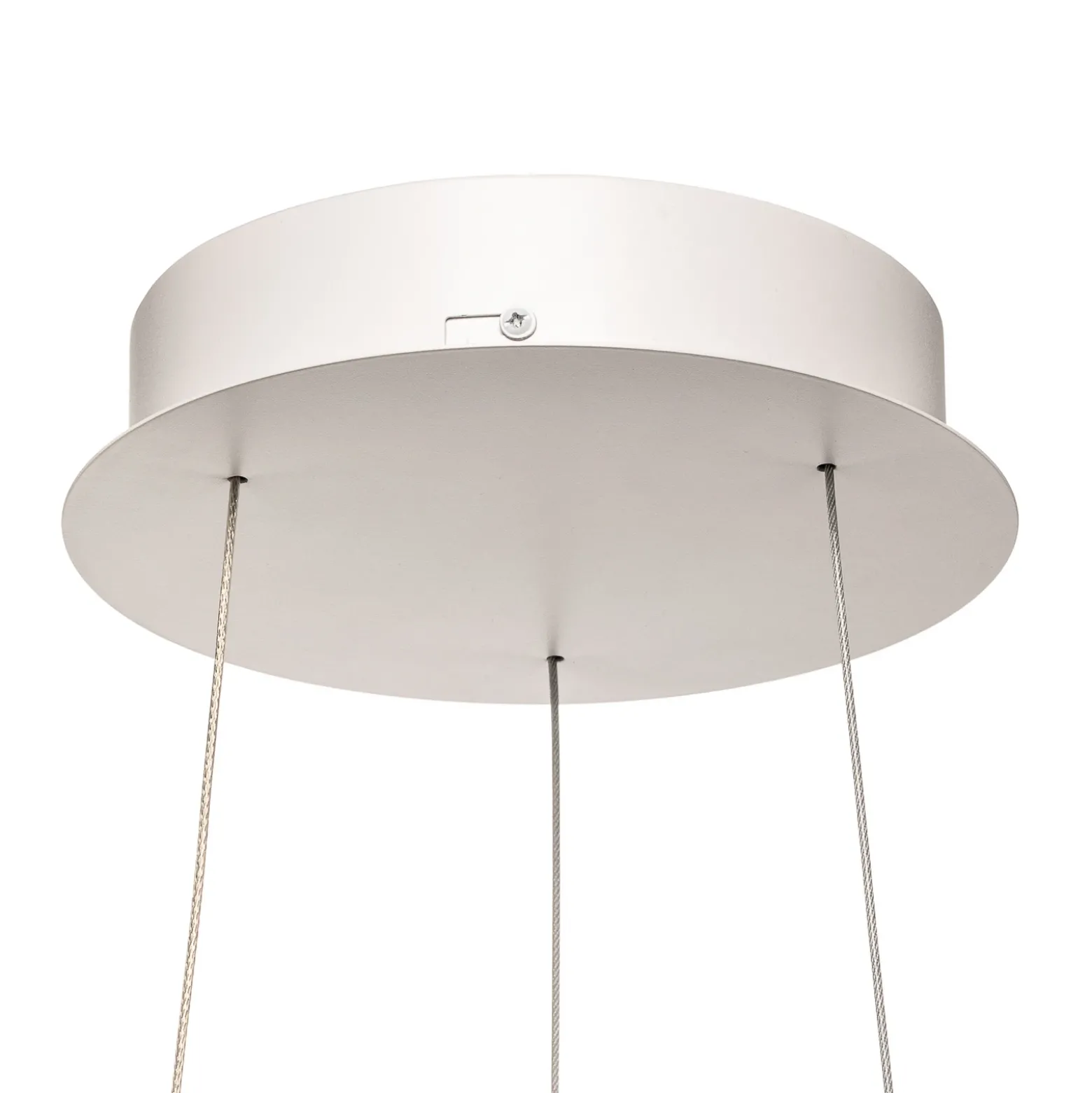 Lámpara colgante LED Arcchio Albiona, blanca, 1 anillo, Ø 60 cm
