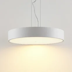 Lámpara colgante LED Arcchio Noabelle, Ø 60 cm, blanca, metal