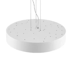 Lámpara colgante LED Arcchio Noabelle, Ø 60 cm, blanca, metal