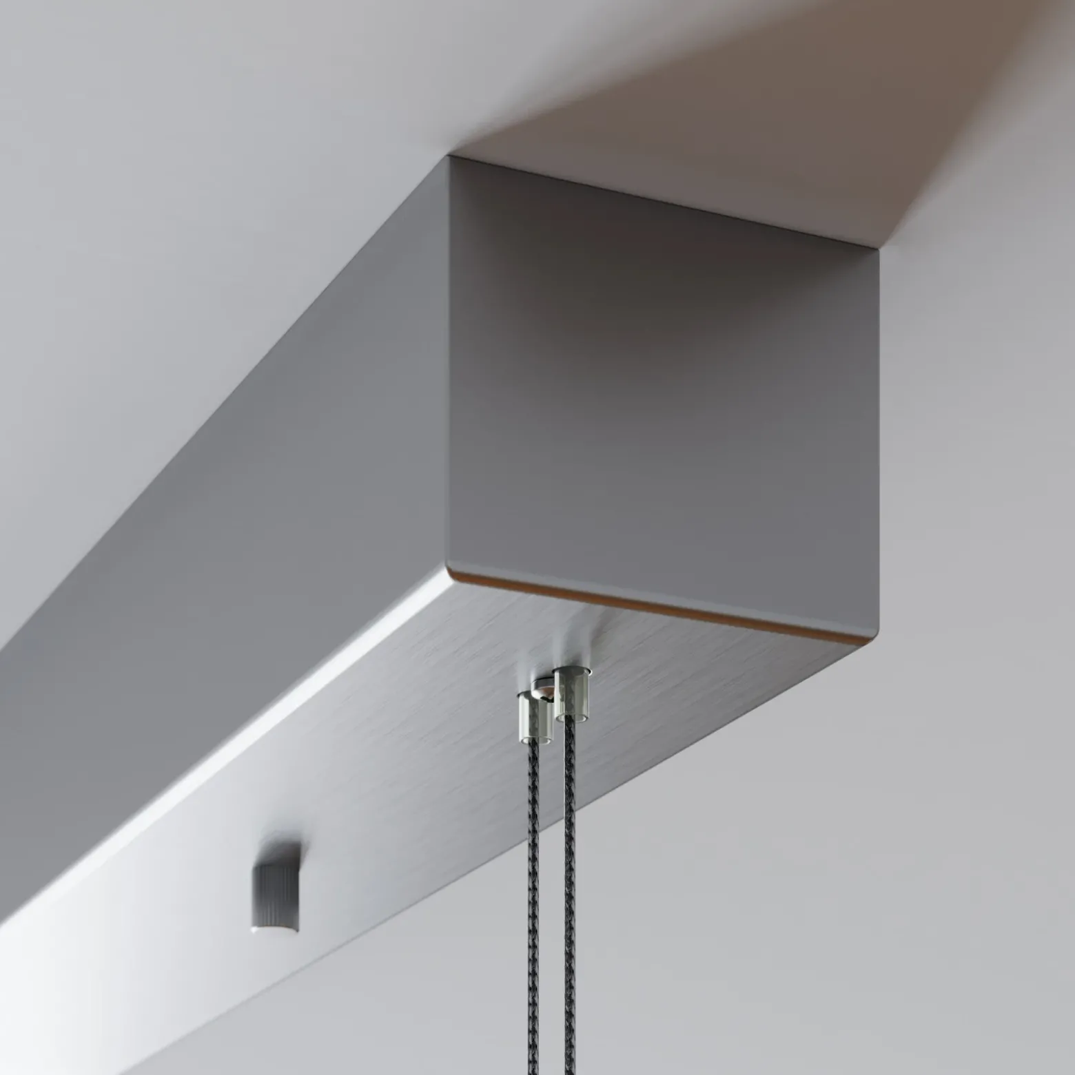 Lámpara colgante LED Arnik de Lucande, 180 cm, color níquel, atenuable