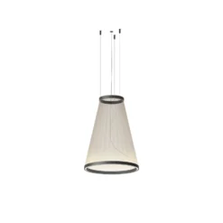 Lámpara colgante LED ARRAY de Vibia, beige, 71 x 55 cm, cono 927, atenuable