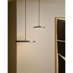 Lámpara colgante LED Artist, Ø 25 cm, color acero, acero inoxidable