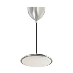 Lámpara colgante LED Artist, Ø 25 cm, color acero, acero inoxidable