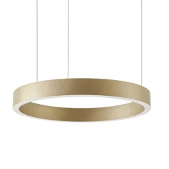 Lámpara colgante LED Aureon de Quitani, dorada, Ø 80 cm, atenuable, CCT