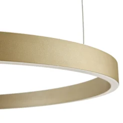 Lámpara colgante LED Aureon de Quitani, dorada, Ø 80 cm, atenuable, CCT
