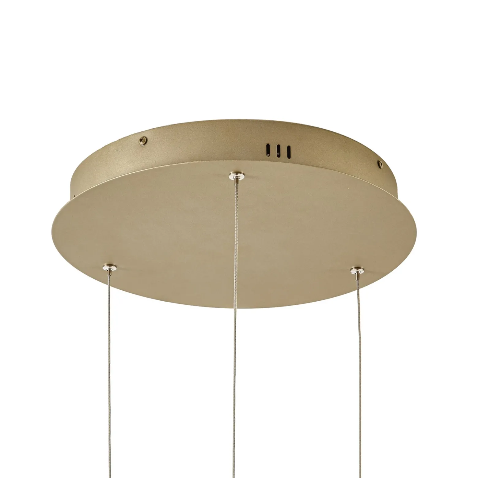 Lámpara colgante LED Aureon de Quitani, dorada, Ø 80 cm, atenuable, CCT