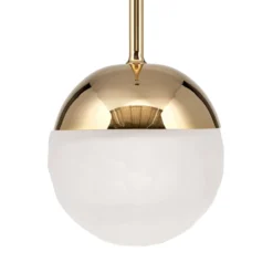 Lámpara colgante LED Ball, 1 luz, oro