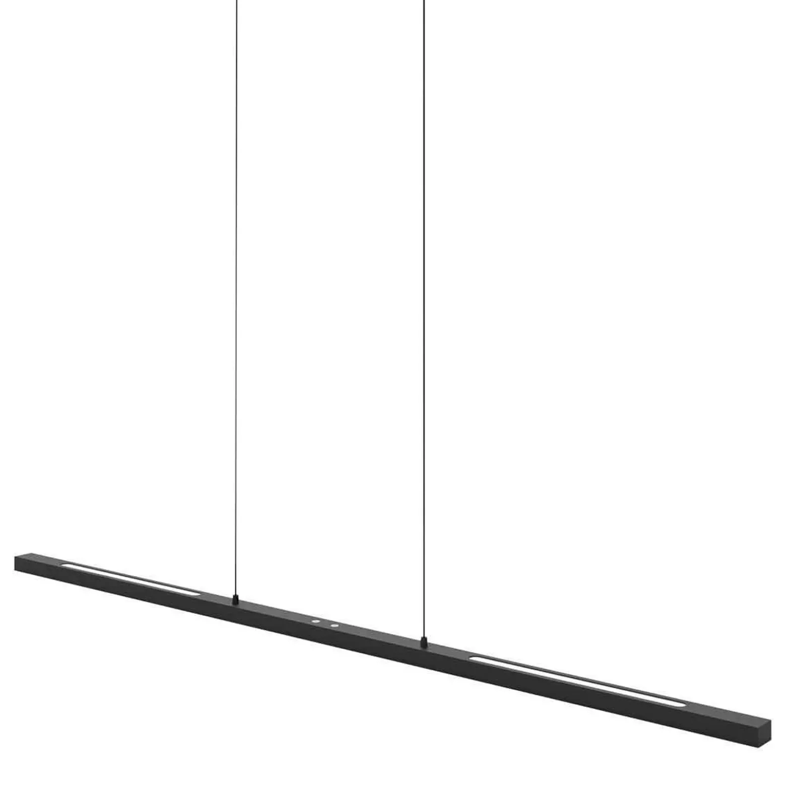 Lámpara colgante LED Bande, arriba/abajo, negra, 120 cm, CCT, atenuador