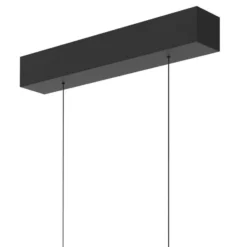lámpara colgante LED Bande, 150 cm arriba/abajo, negro, CCT, atenuador