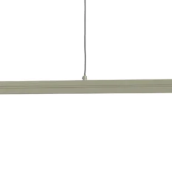 Lámpara colgante LED BAR, verde oliva, longitud 150 cm, metal, 32 W