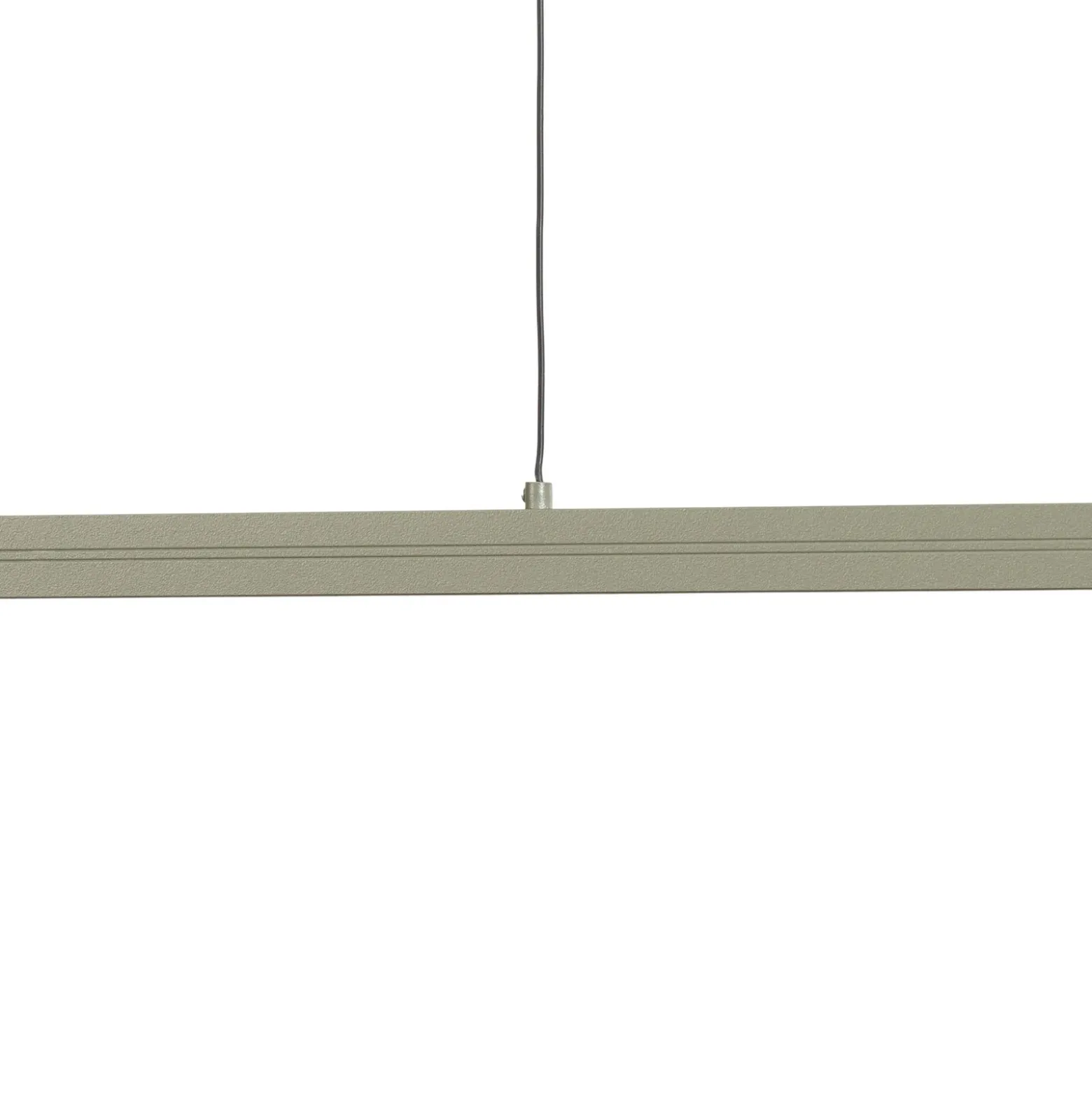 Lámpara colgante LED BAR, verde oliva, longitud 150 cm, metal, 32 W