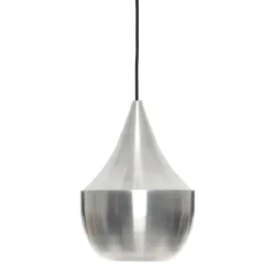 Lámpara colgante LED Beat Fat Unbeaten de Tom Dixon, color aluminio