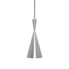 Lámpara colgante LED Beat Tall Unbeaten de Tom Dixon, color aluminio