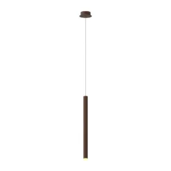 Lámpara colgante LED Cala, aluminio, corten