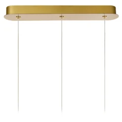 Lámpara colgante LED Cintra, angular, transparente/oro, acrílico