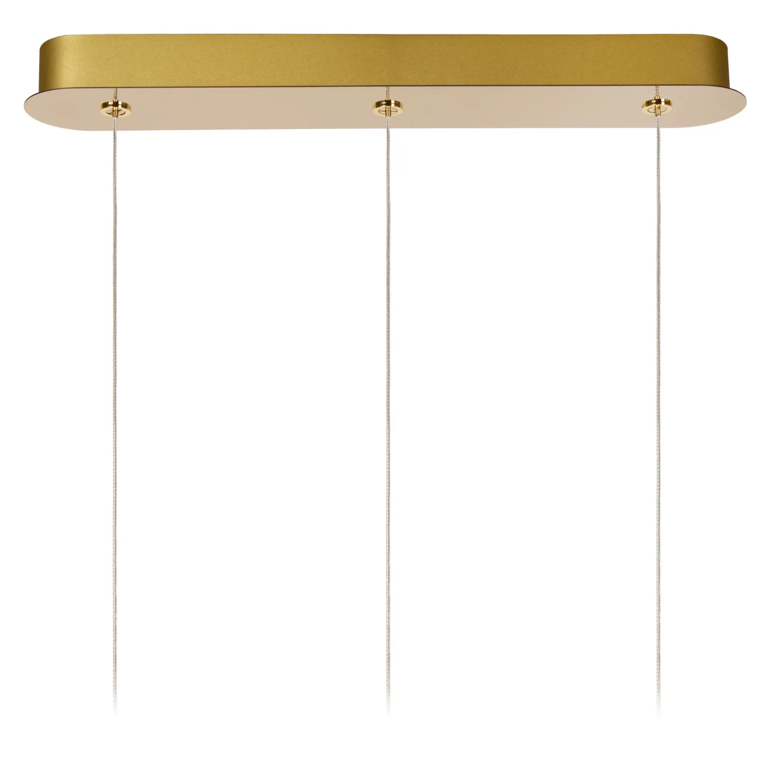 Lámpara colgante LED Cintra, angular, transparente/oro, acrílico