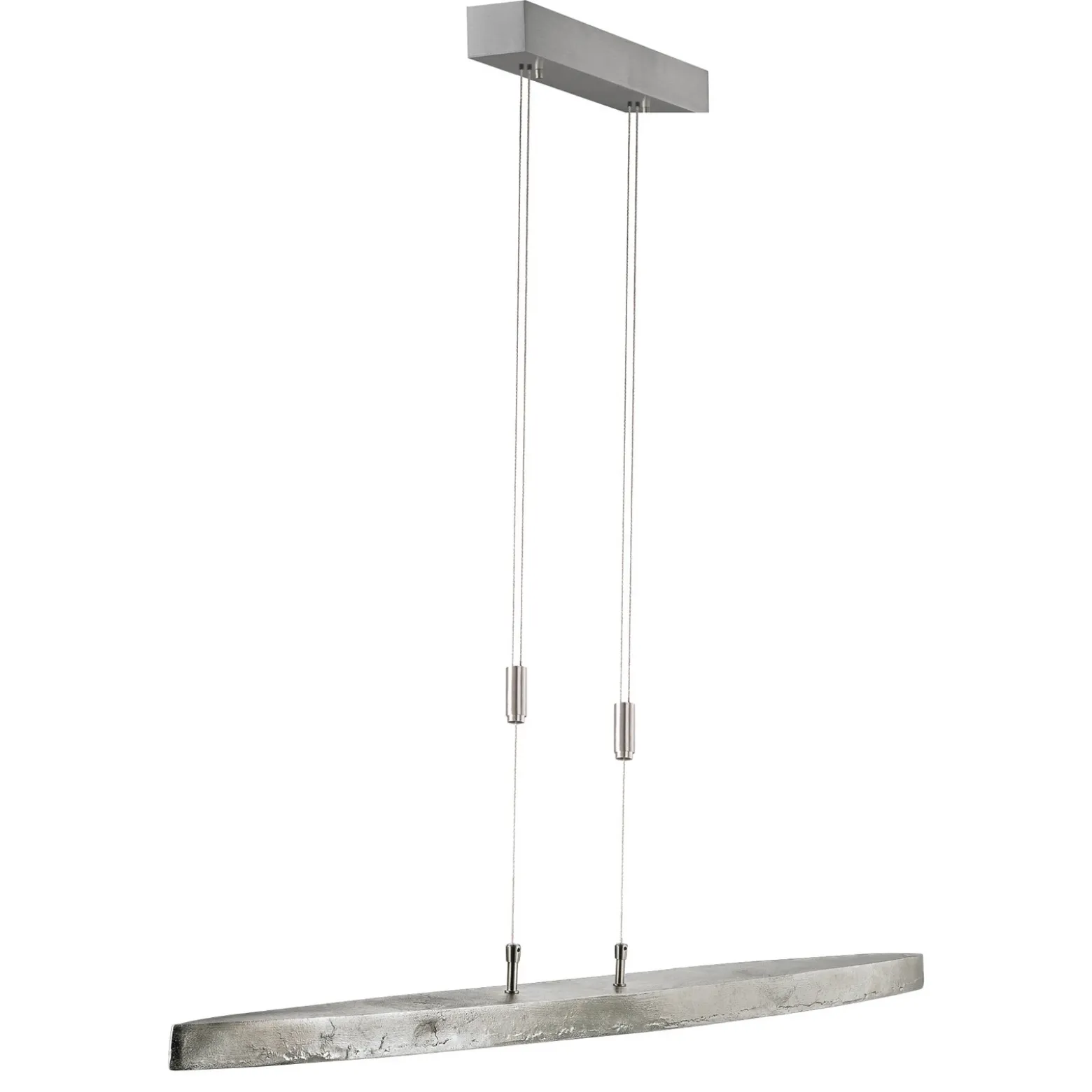 Lámpara colgante LED Colmar, CCT, níquel, 106 cm