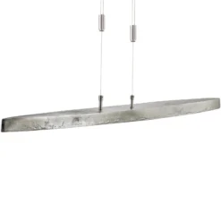 Lámpara colgante LED Colmar, CCT, níquel, 106 cm