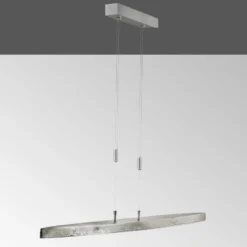Lámpara colgante LED Colmar, CCT, níquel, 106 cm