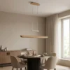 Lámpara colgante LED Colombia S, roble natural