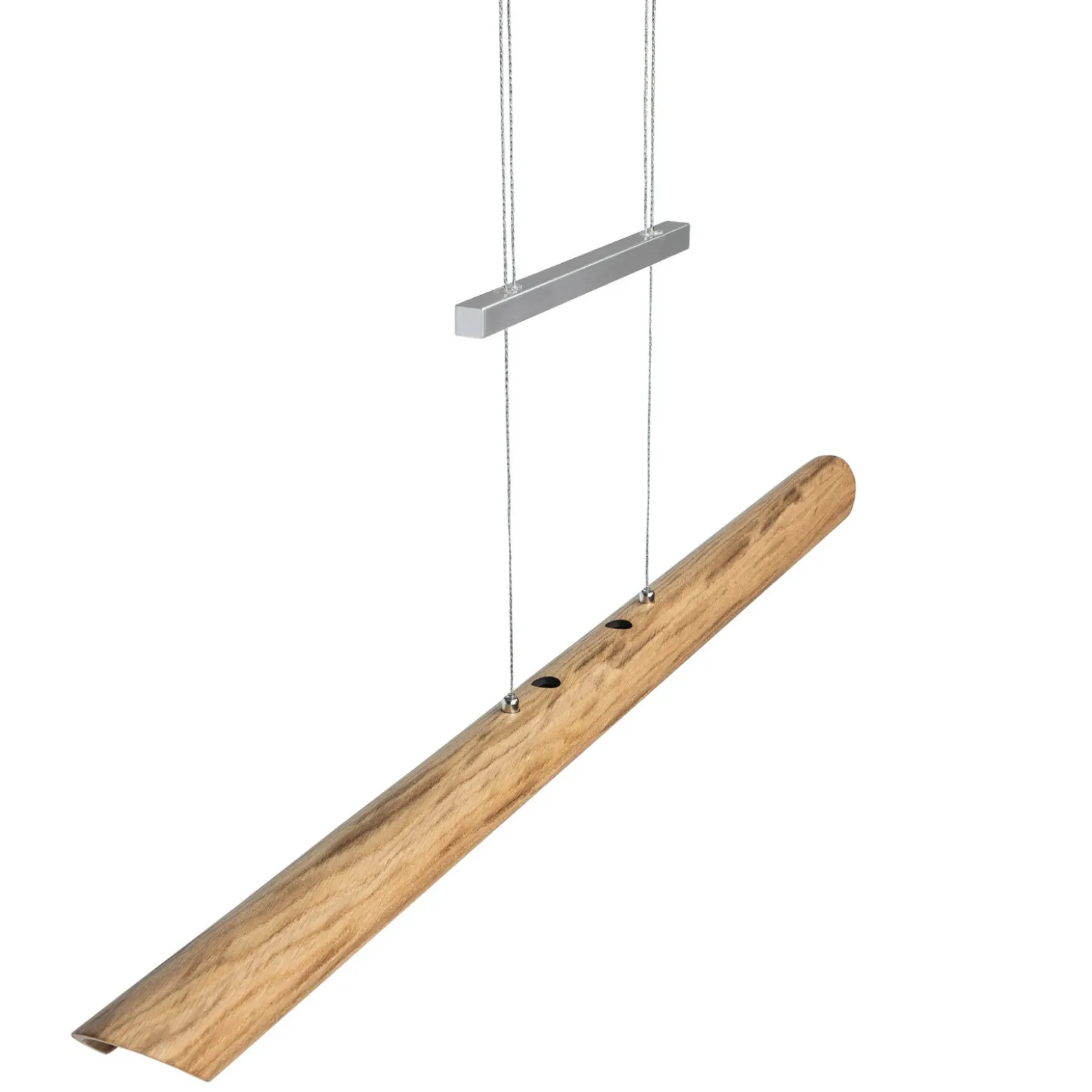 Lámpara colgante LED Colombia S, roble natural