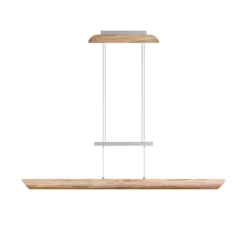 Lámpara colgante LED Colombia S, roble natural