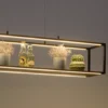Lámpara colgante LED Conni de Paul Neuhaus, negra, 105 cm