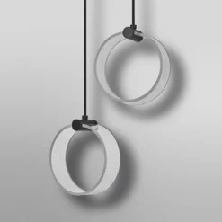 Lámpara colgante LED Decor Circle de OSRAM, 2 luces, CCT, negro