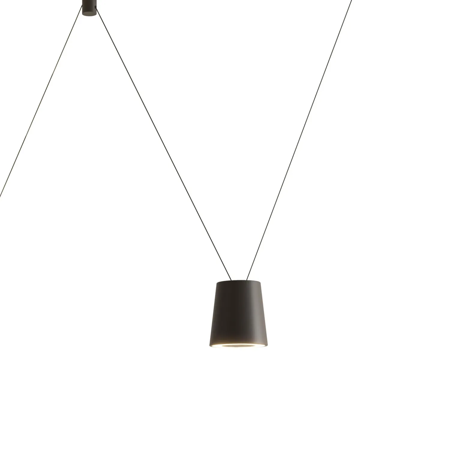 lámpara colgante LED de diseño Sling de kdln, 2700 K, 1 luz, negro