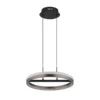 Lámpara colgante LED Della, Ø 40 cm, gris oscuro, metal