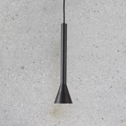 Lámpara colgante LED Diesis de IDEAL LUX, negra, Ø 6 cm, metal