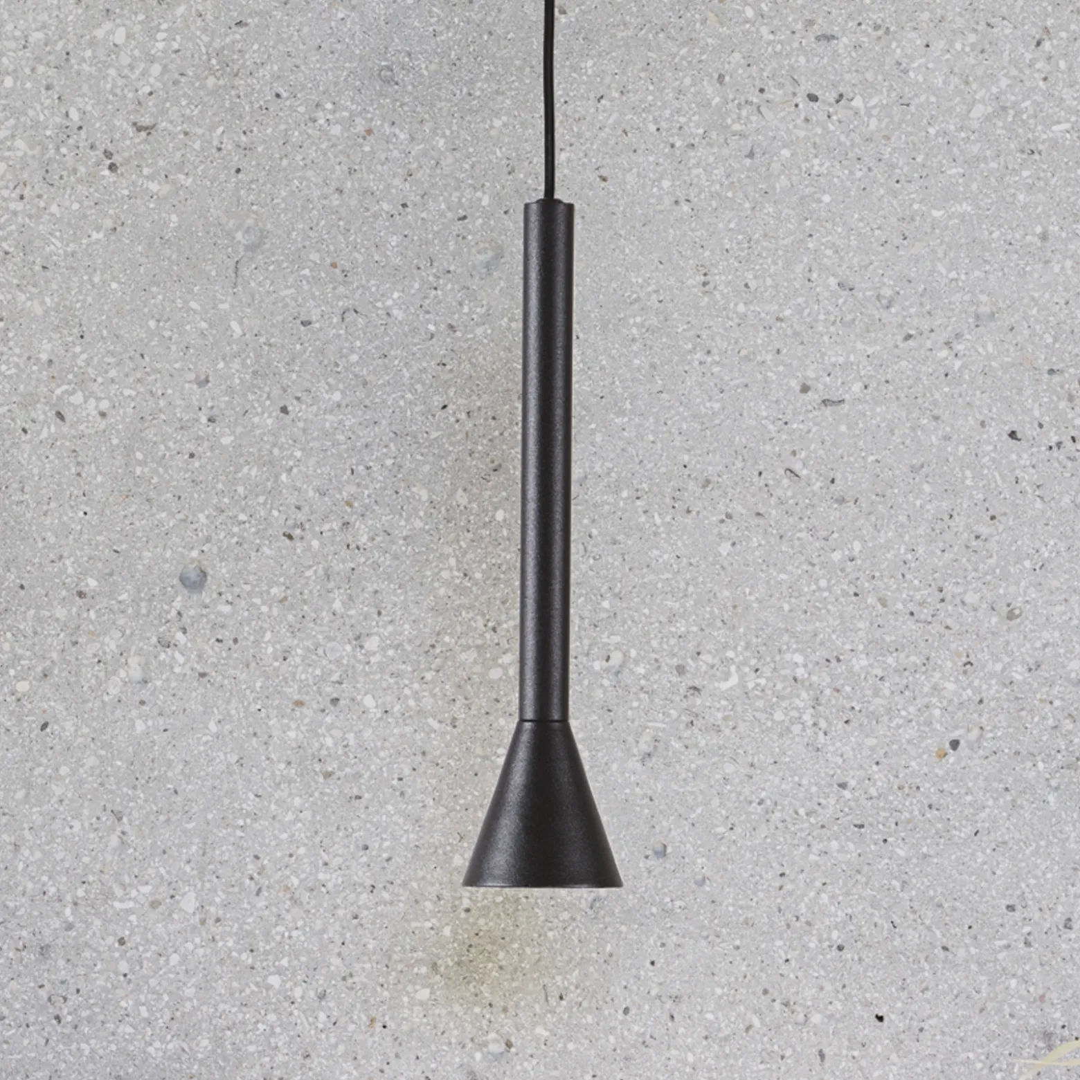 Lámpara colgante LED Diesis de IDEAL LUX, negra, Ø 6 cm, metal