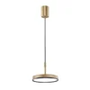 Lámpara colgante LED Don, dorada, Ø 20 cm, metal