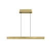 Lámpara colgante LED Ethan, color latón, 150 cm, extensible