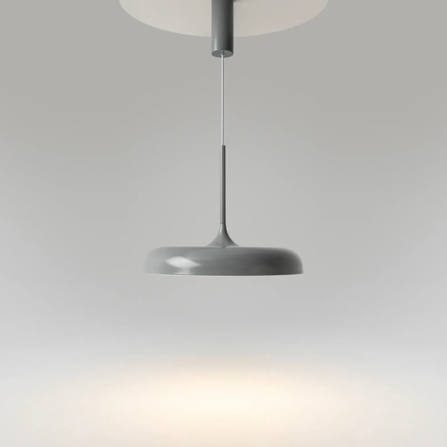 Lámpara colgante LED Gerhard de Maytoni, Ø 40 cm, gris, metal