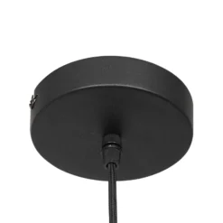 Lámpara colgante LED Glimsy, Ø 22 cm, cristal negro/gris humo