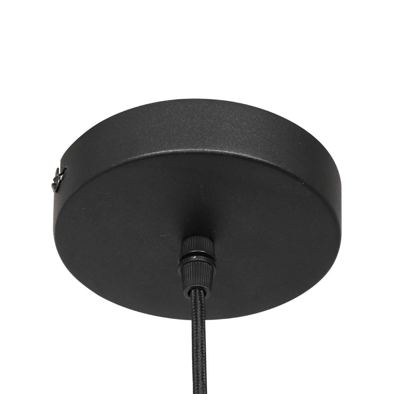 Lámpara colgante LED Glimsy, Ø 22 cm, cristal negro/gris humo