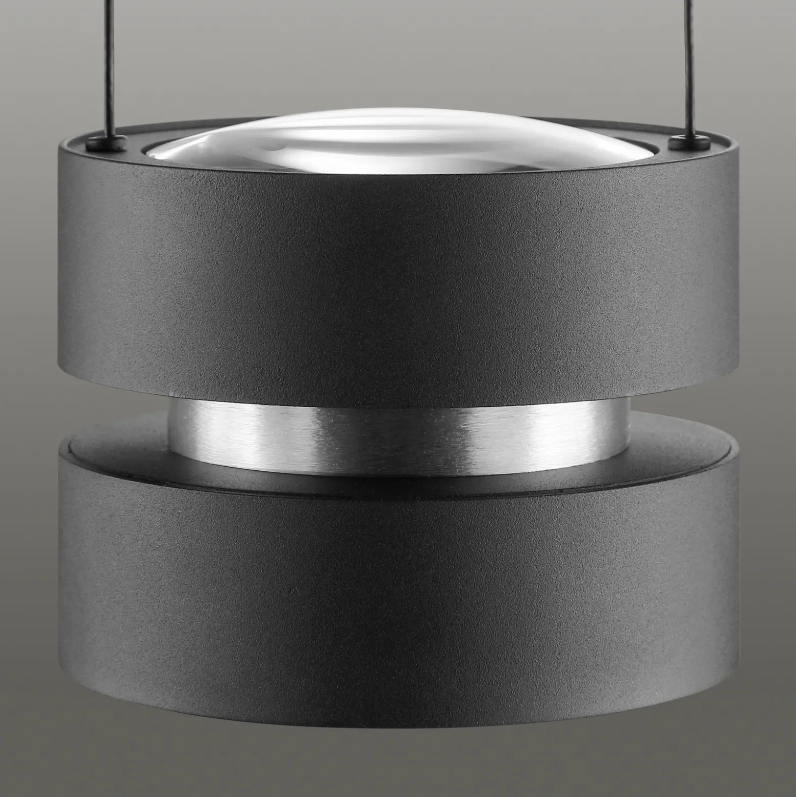 Lámpara colgante LED Glow-Sphere, Ø 18 cm, negro, metal