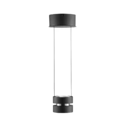 Lámpara colgante LED Glow-Sphere, Ø 18 cm, negro, metal