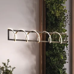 Lámpara colgante LED Gwen, negro/oro, metal, CCT, atenuable