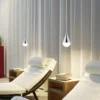 Lámpara colgante LED Helestra DUC, cromada, IP44, Ø 7 cm