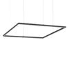 Lámpara colgante LED Ideal Lux Oracle Slim 90 x 90 cm negro 3000 K