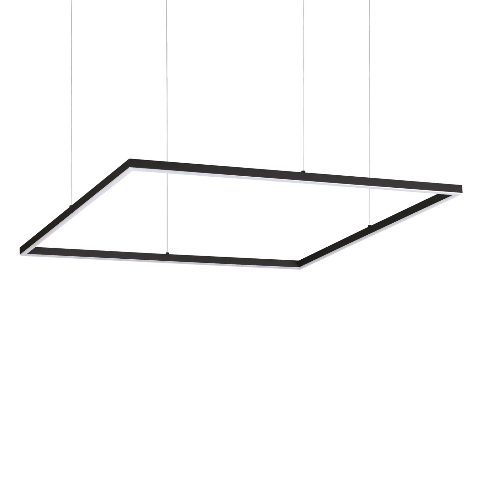 Lámpara colgante LED Ideal Lux Oracle Slim 90 x 90 cm negro 3000 K